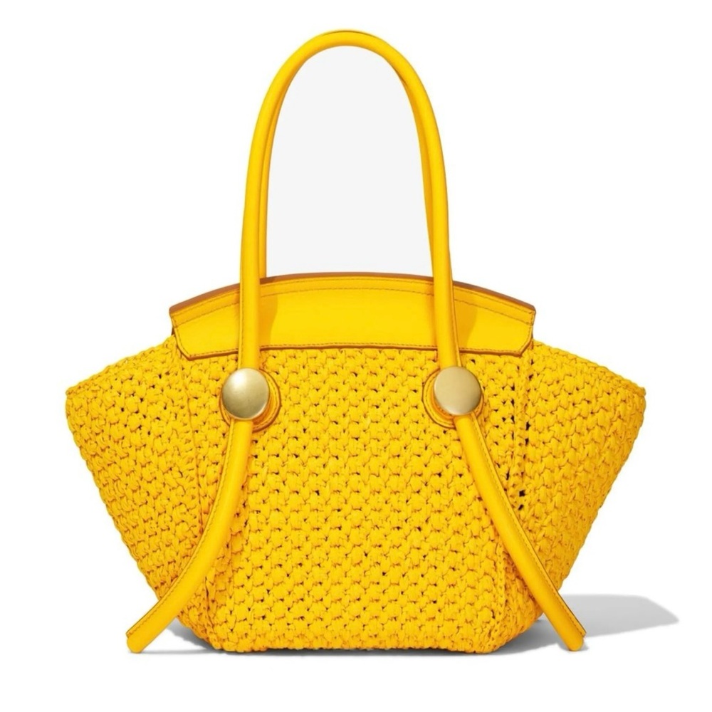 PROENZA SCHOULER Woven Raffia and Leather Tote Bag🌸 - Picture 15 of 15
